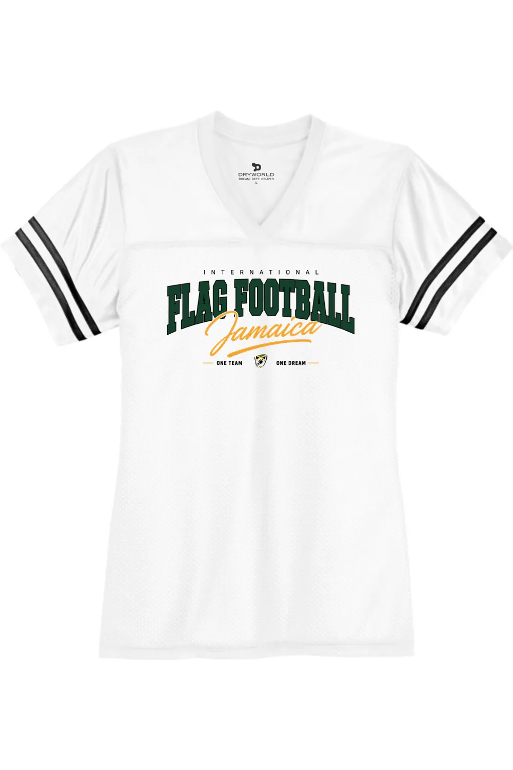Flag Football Jamaica Ladies Replica Jersey - Lifestyle sold by DRYWORLD product image thumbnail 3