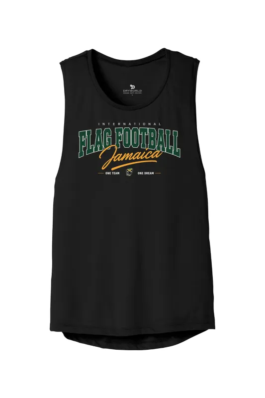 Flag Football Jamaica Women's Flowy Muscle Tank - Lifestyle made by DRYWORLD