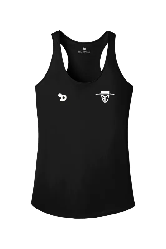 Santa Ana College - SAC Collection Ladies PosiCharge Competitor Racerback Tank made by DRYWORLD