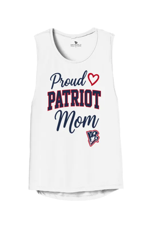 Beckman Patriots Women's Flowy Muscle Tank - Lifestyle Patriot Mom Edition made by DRYWORLD