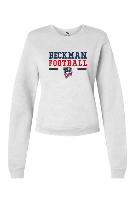 Beckman Patriots Women's Sponge Fleece Classic Crewneck Sweatshirt - Lifetyle Beckman Football Edition made by DRYWORLD