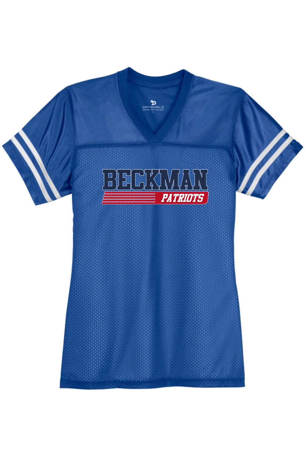 Beckman Patriots Ladies Replica Jersey - Lifestyle 6 sold by DRYWORLD product image thumbnail 3