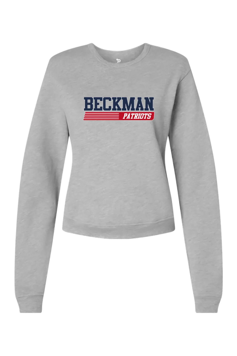 Beckman Patriots Women's Sponge Fleece Classic Crewneck Sweatshirt - Lifestyle Varsity Heritage Edition sold by DRYWORLD