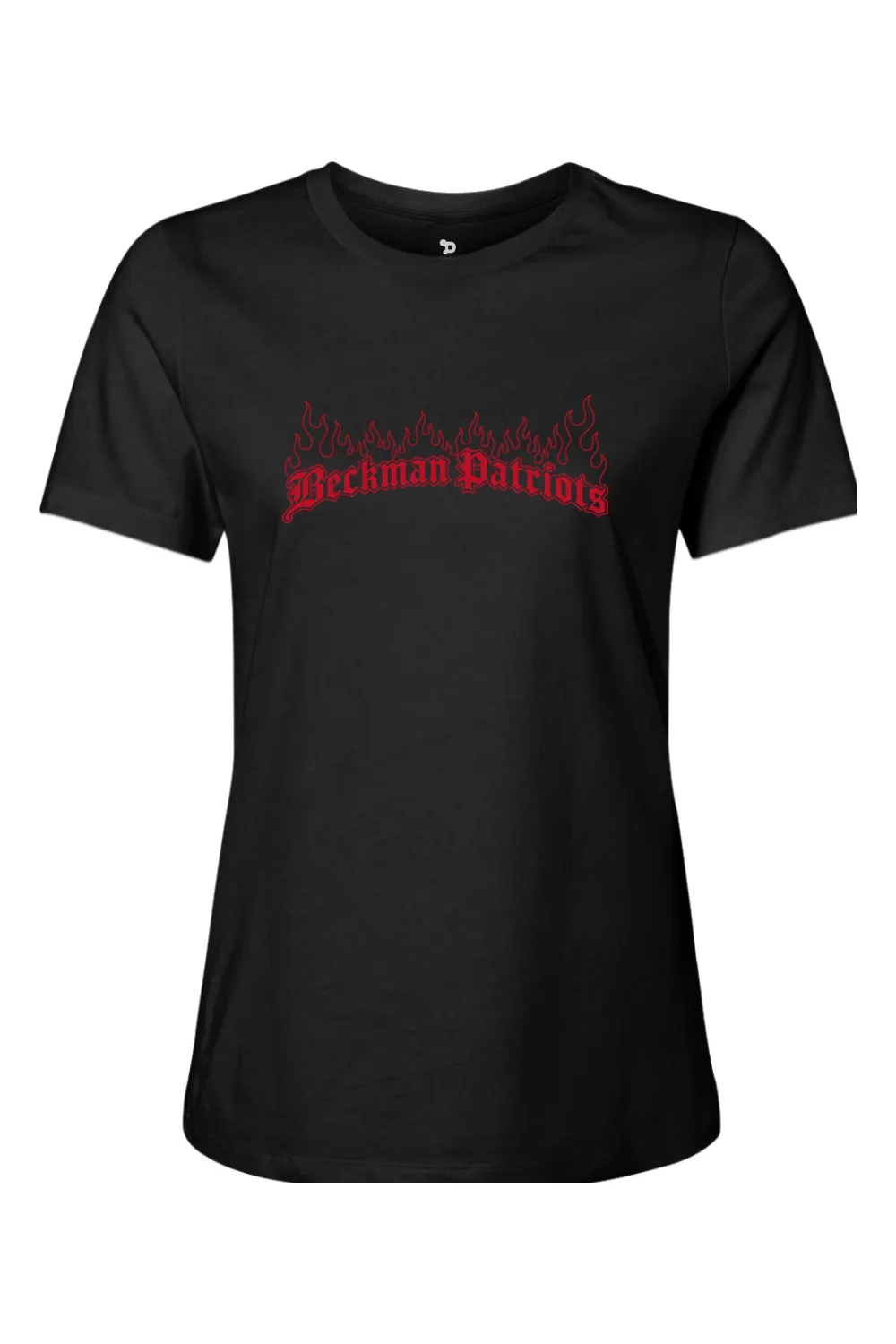 Beckman Patriots Women’s Relaxed Jersey Short Sleeve Tee - Lifestyle Burniing Creed Edition sold by DRYWORLD product image thumbnail 3