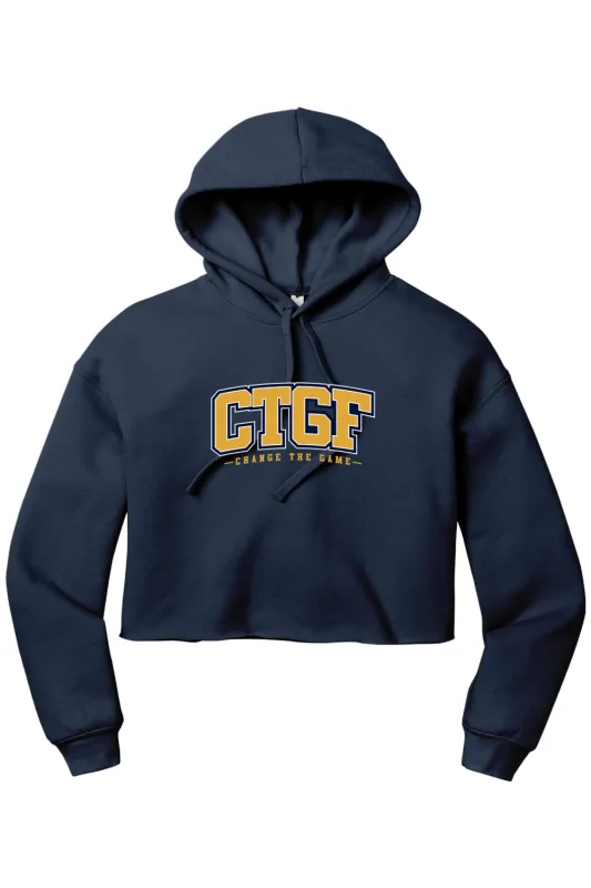 Change The Game Women’s Sponge Fleece Cropped Fleece Hoodie - Lifestyle CTGF made by DRYWORLD