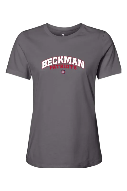 Beckman Patriots Women’s Relaxed Jersey Short Sleeve Tee - Lifestyle Beckman Athletic Edition made by DRYWORLD