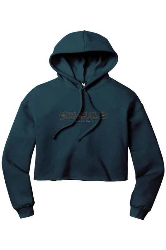 Free D Women’s Sponge Fleece Cropped Fleece Hoodie - Lifestyle made by DRYWORLD