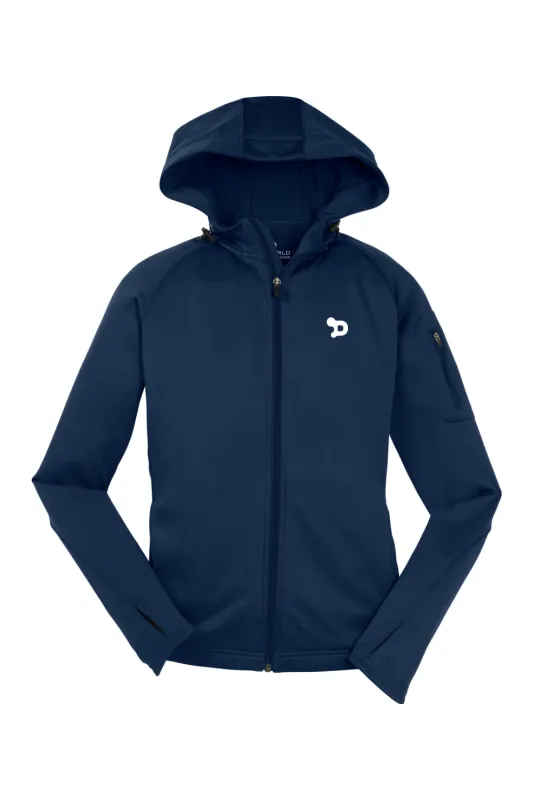 Free D Ladies Tech Fleece Full-Zip Hooded Jacket - Lifestyle made by DRYWORLD