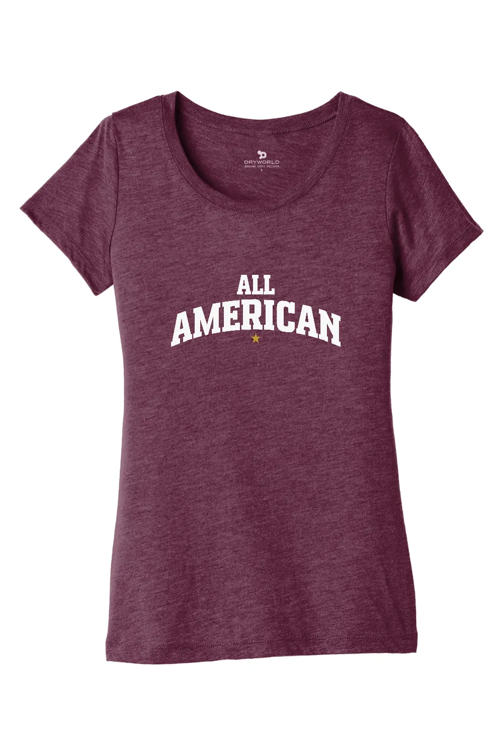 All American Women’s Triblend Short Sleeve Tee - Lifestyle Beyond The Game Edition sold by DRYWORLD product image thumbnail 5