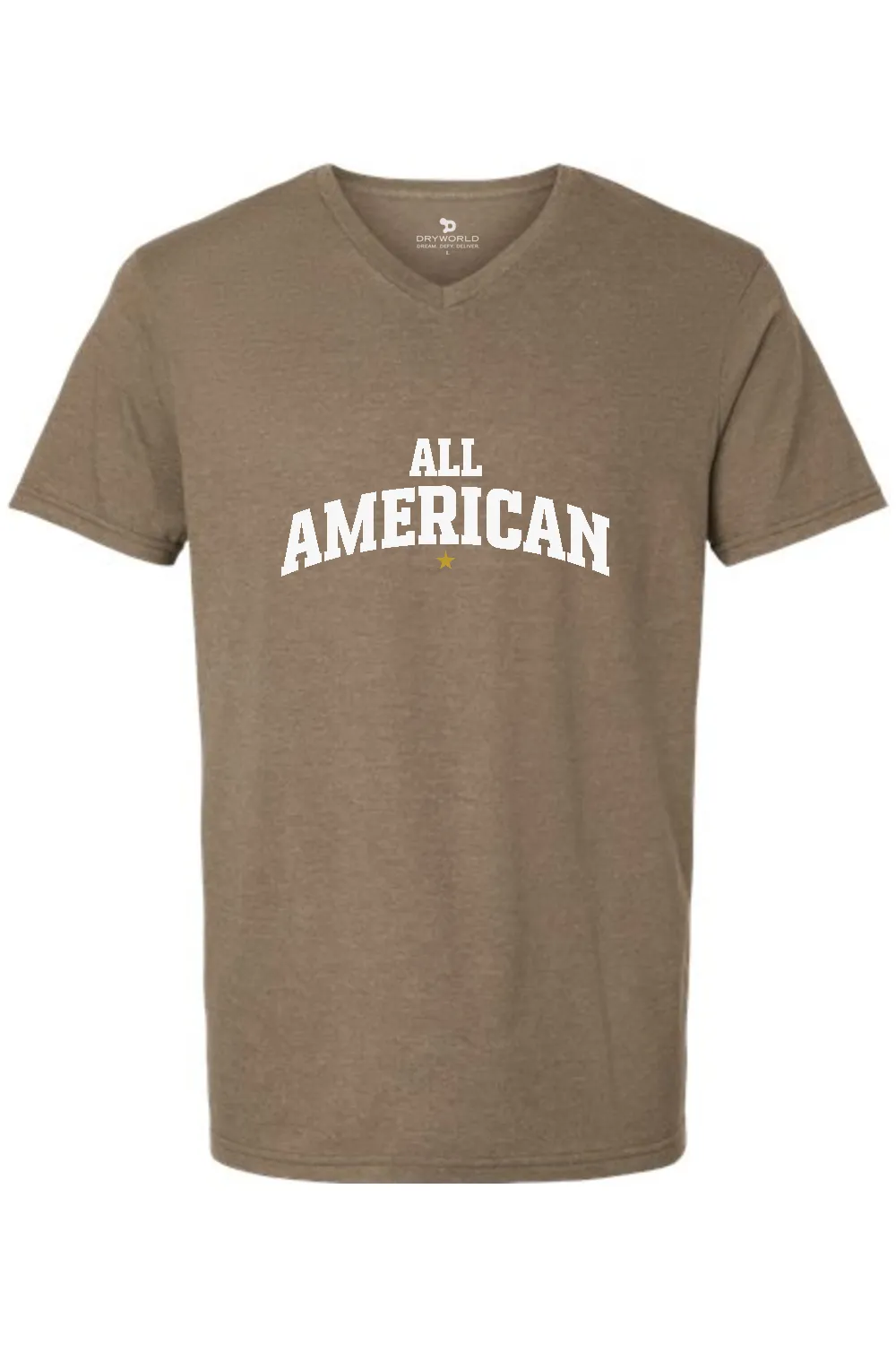 All American CVC V-Neck Tee - Lifestyle Beyond The Game Edition sold by DRYWORLD product image thumbnail 5