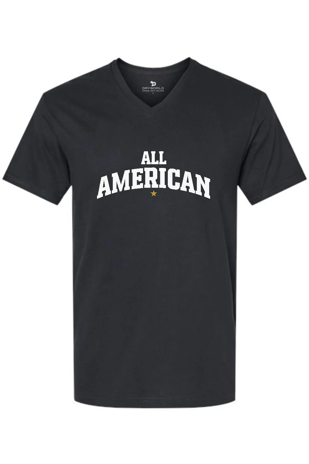 All American CVC V-Neck Tee - Lifestyle Beyond The Game Edition sold by DRYWORLD