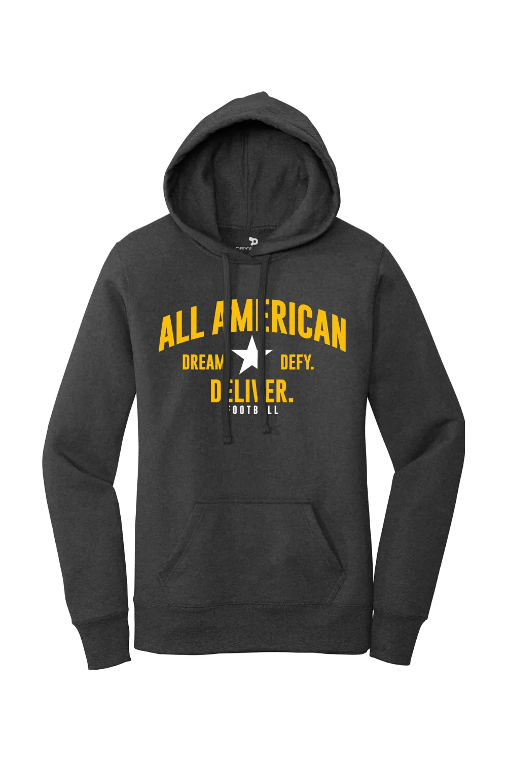 ALL AMERICAN Ladies Core Fleece Pullover Hooded Sweatshirt - DREAM DEFY DELIVER EDITION sold by DRYWORLD product image thumbnail 3