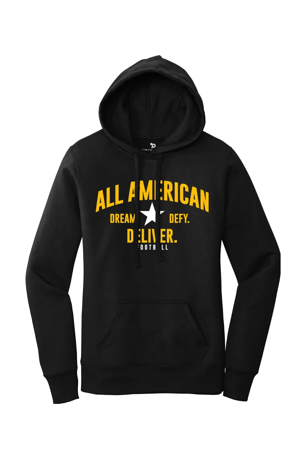 ALL AMERICAN Ladies Core Fleece Pullover Hooded Sweatshirt - DREAM DEFY DELIVER EDITION sold by DRYWORLD product image thumbnail 5