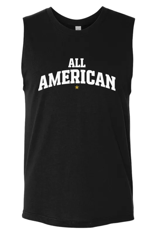 ALL AMERICAN Jersey Muscle Tank - Beyond The Game made by DRYWORLD