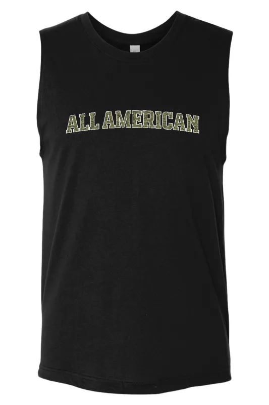 ALL AMERICANJersey Muscle Tank - Camo made by DRYWORLD