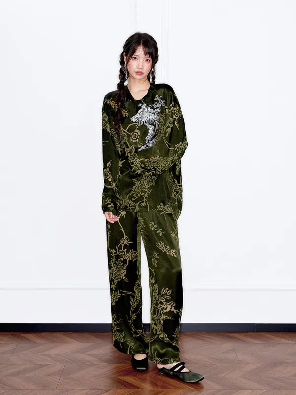 MUKZIN“Capsule Collection”Vintage Loose Long-Sleeve Chinese-Style Shirt sold by Muzkin