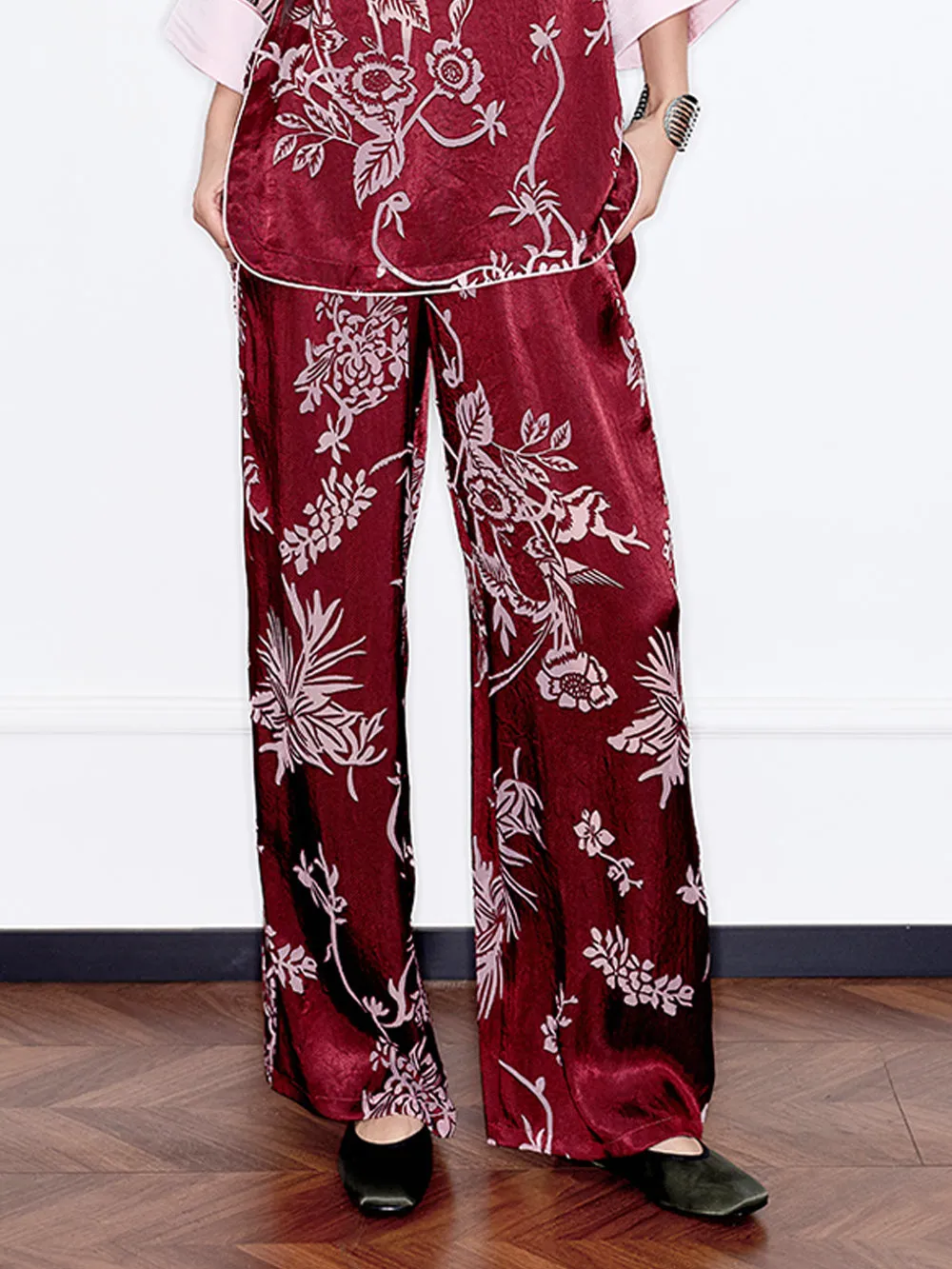 MUKZIN“Capsule Collection”New Chinese Style Printed Wide-Leg Pants sold by Muzkin product image thumbnail 2