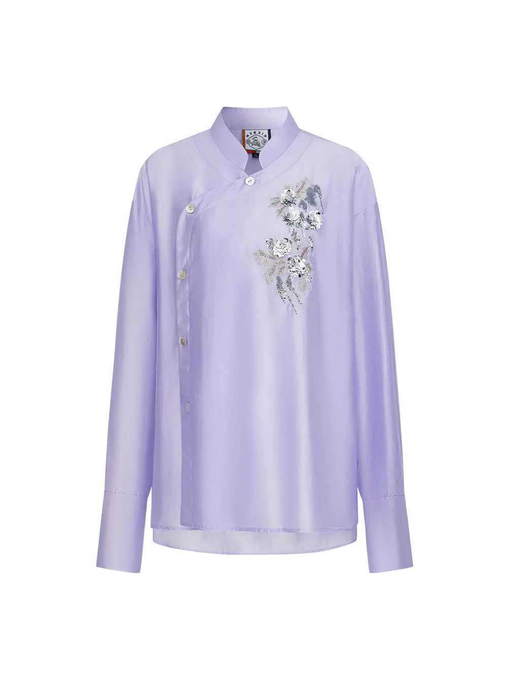 MUKZIN“Capsule Collection”Light Purple New Chinese Style Sequin Embroidered Top sold by Muzkin product image thumbnail 5