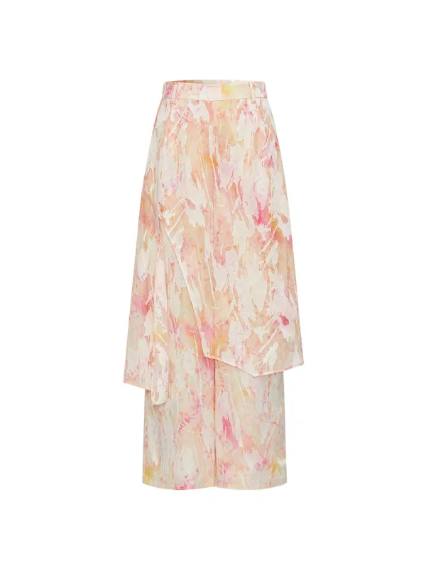 MUKZIN“Capsule Collection”Chinese Style Iridescent Embroidered Top with Midi Skirt sold by Muzkin