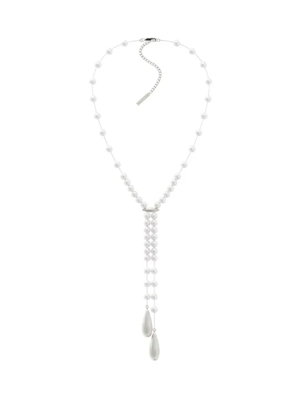 MUKTANK × SUN HUNTER Broken Feeling Pearl Water Drop Necklace sold by Muzkin