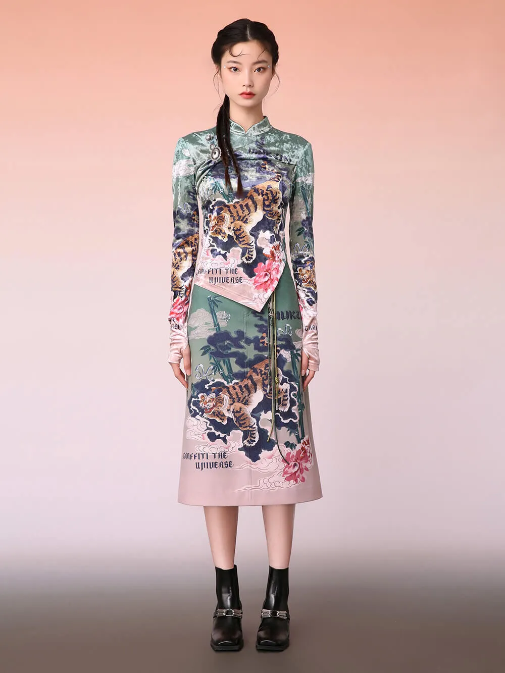 MUKZIN Printing A-Shaped Skirt sold by Muzkin product image thumbnail 2