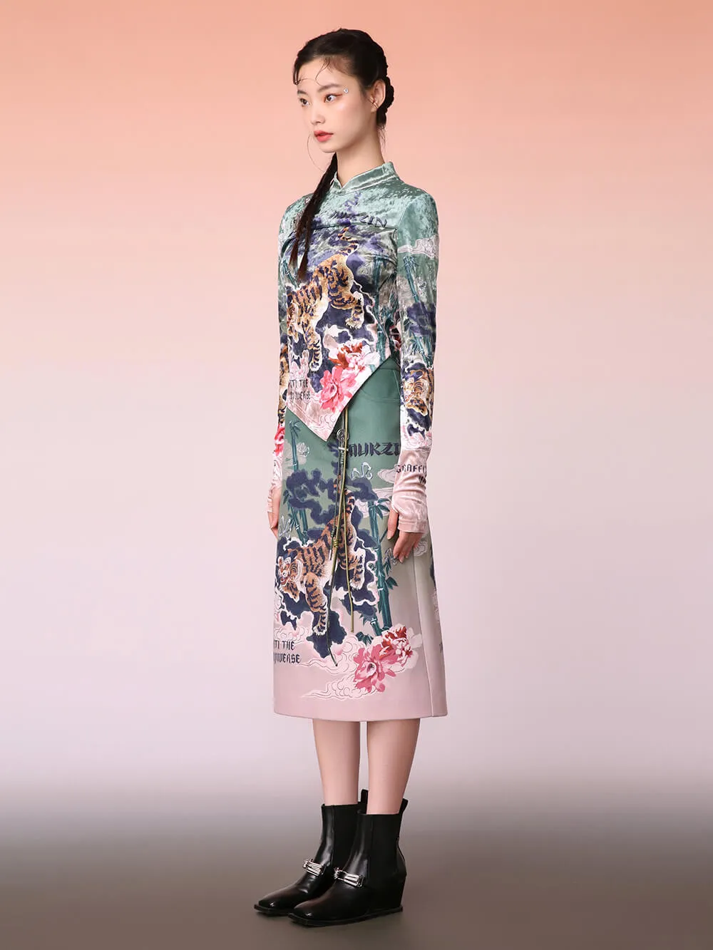 MUKZIN Printing A-Shaped Skirt sold by Muzkin product image thumbnail 5