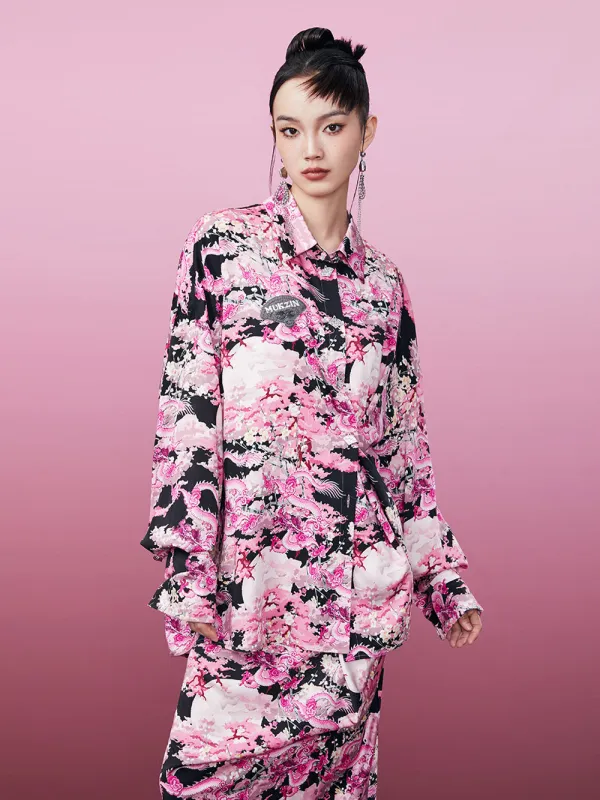 MUKZIN New Style Lpel Printed Loose Shirt sold by Muzkin