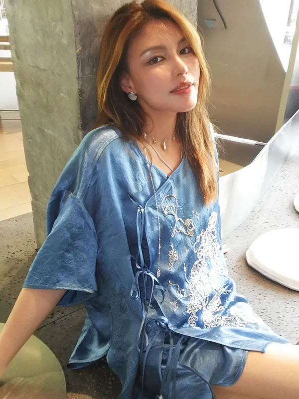 MUKZIN“Capsule Collection”Traditional Chinese Embroidered Set Top sold by Muzkin