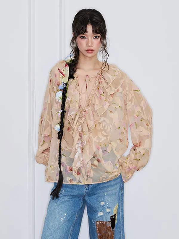 MUKZIN“Capsule Collection”Neo-Chinese style vintage long lightweight shirt sold by Muzkin