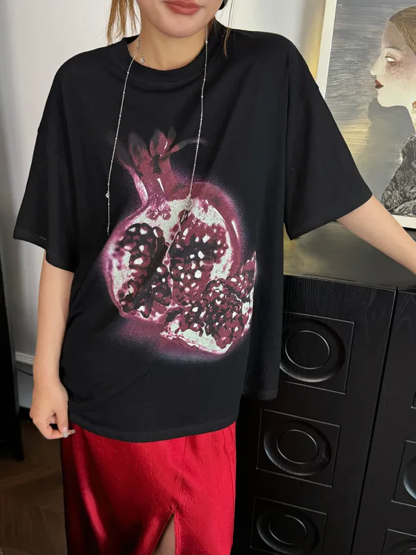 MUKZIN“Capsule Collection”Cartoon Fruit Jelly Pattern T-Shirt sold by Muzkin