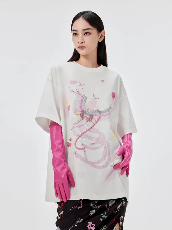 MUKZIN Casual Loose Printed T-shirt sold by Muzkin