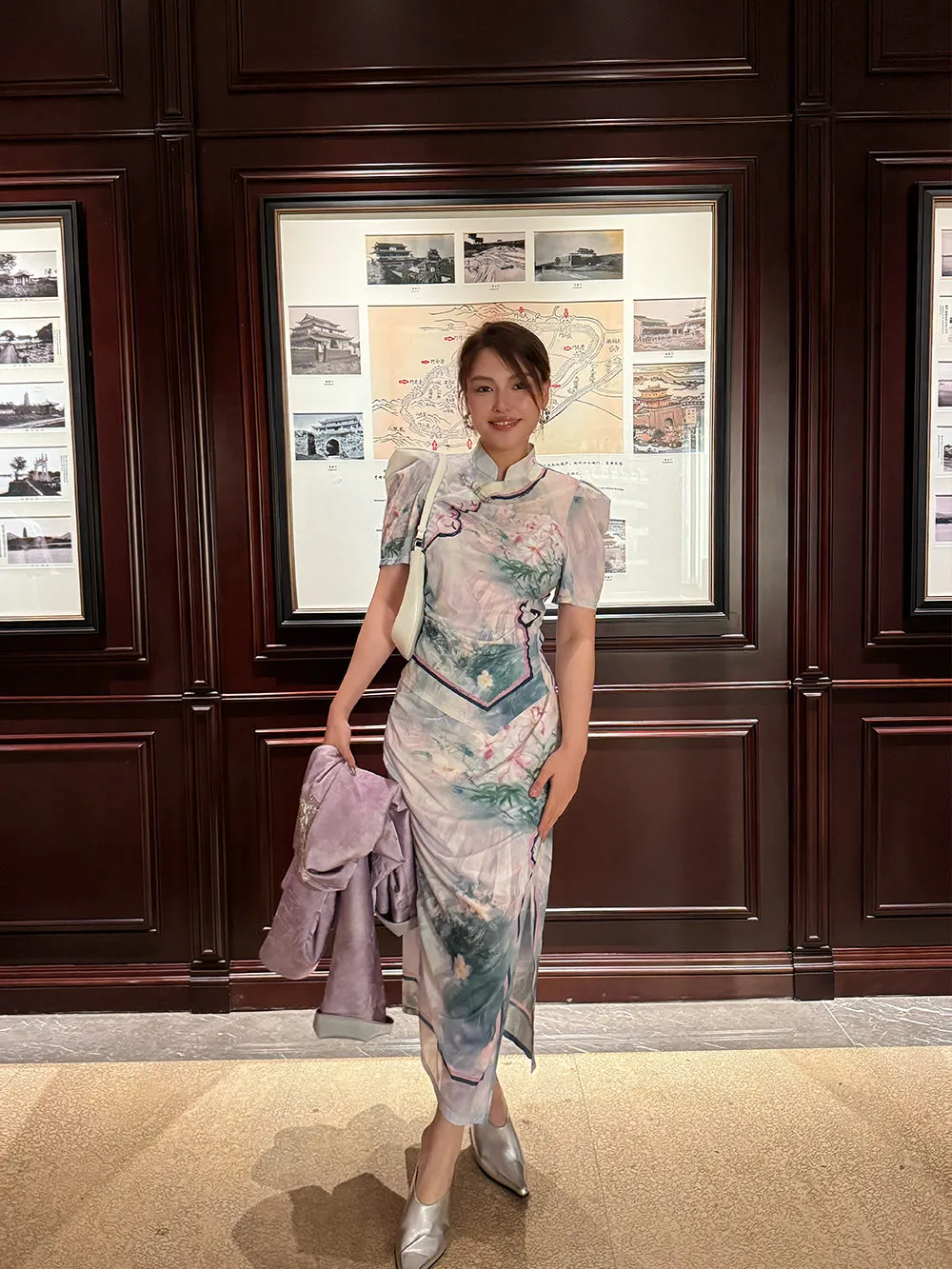 Mukzin“Capsule Collection”New Chinese-Style Printed Short-Sleeved Shirt With A Turned-Up Collar sold by Muzkin product image thumbnail 2