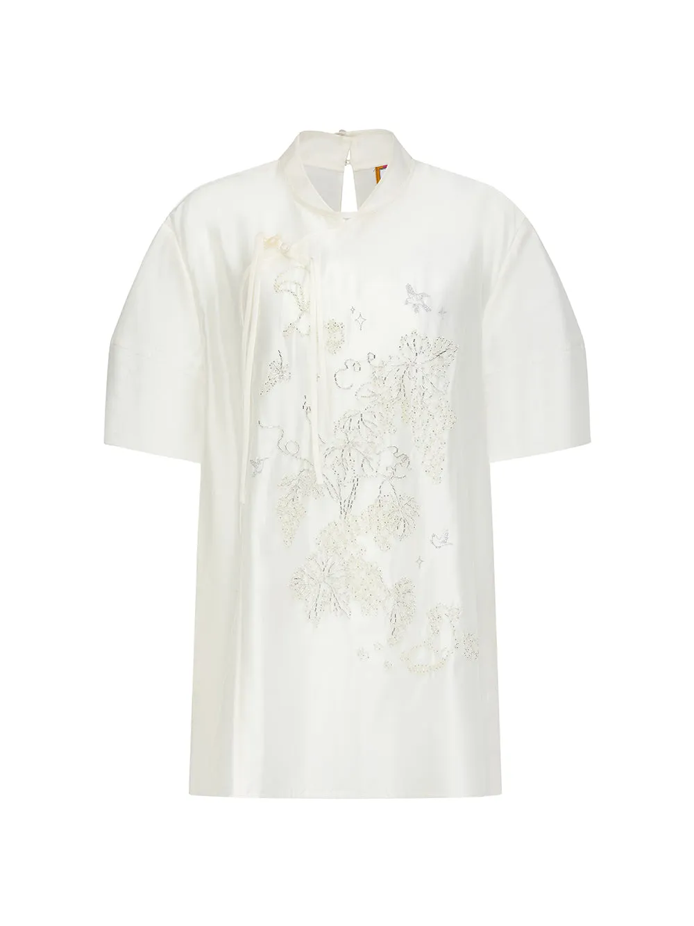 Mukzin "Ode To The New Summer"Short-Sleeved Shirt With New Chinese-Style Frog Buttons On The Placket sold by Muzkin product image thumbnail 2