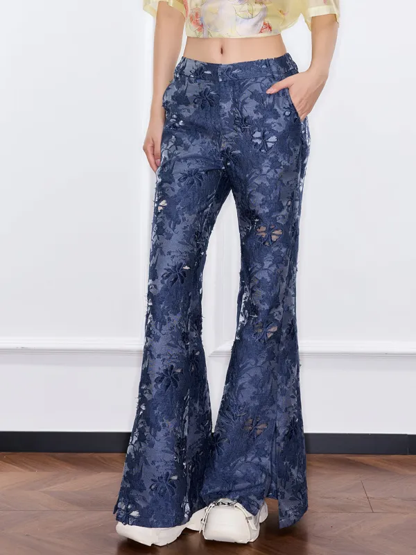 MUKZIN“Capsule Collection”Jacquard Denim Long Trousers sold by Muzkin