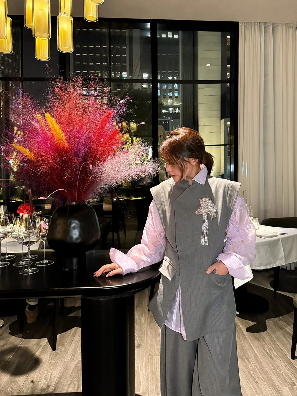 MUKZIN“Capsule Collection”Grey vest sold by Muzkin product image thumbnail 2