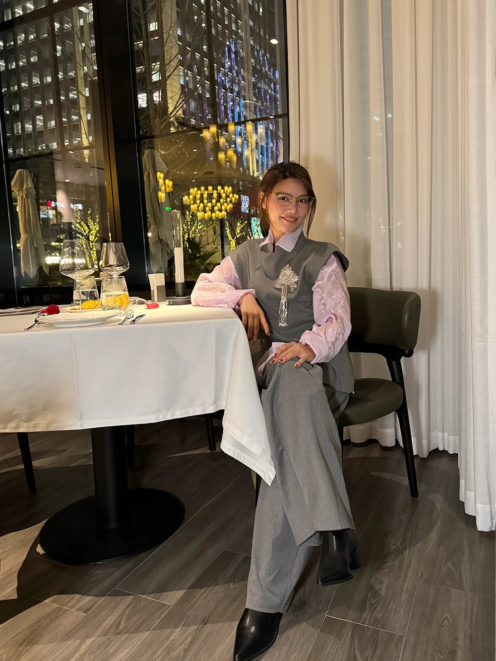 MUKZIN“Capsule Collection”Grey vest sold by Muzkin product image thumbnail 4