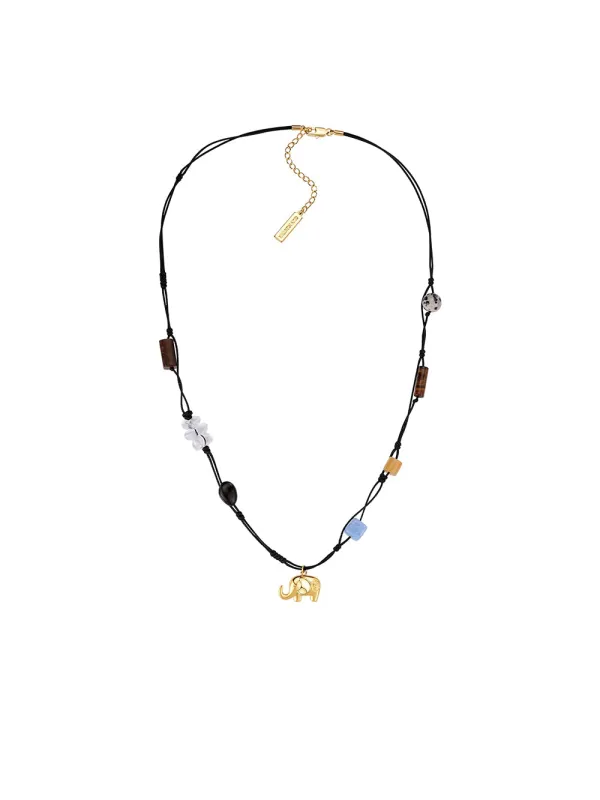 MUKTANK×SUN HUNTER Tiger's Eye Acorn Necklace sold by Muzkin