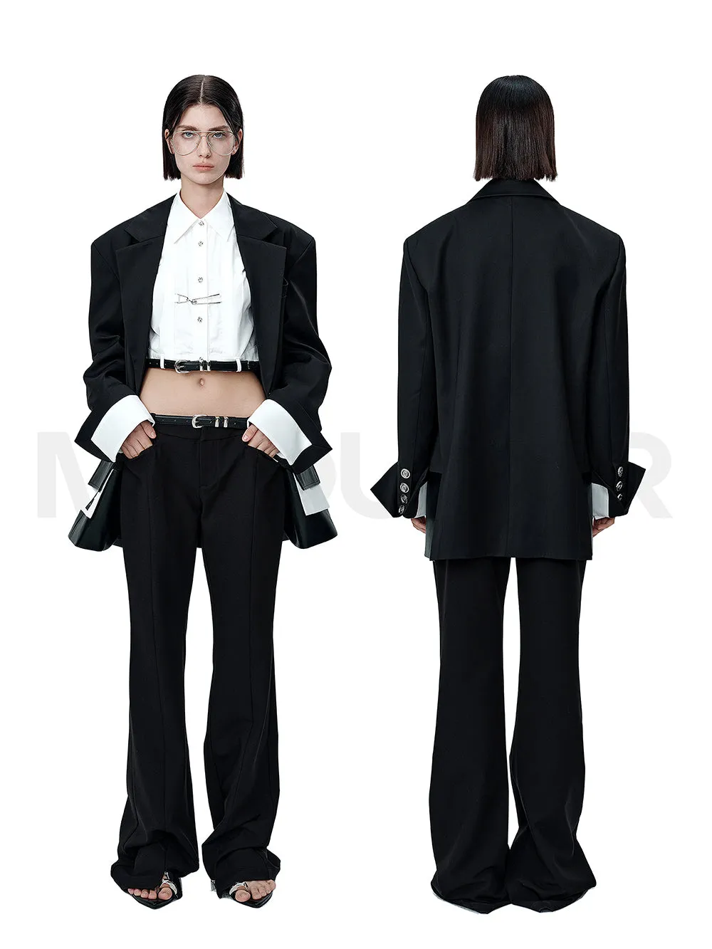 MUKTANK × MODULER Unisex Loose-fitting Wool-blend Blazer sold by Muzkin product image thumbnail 5