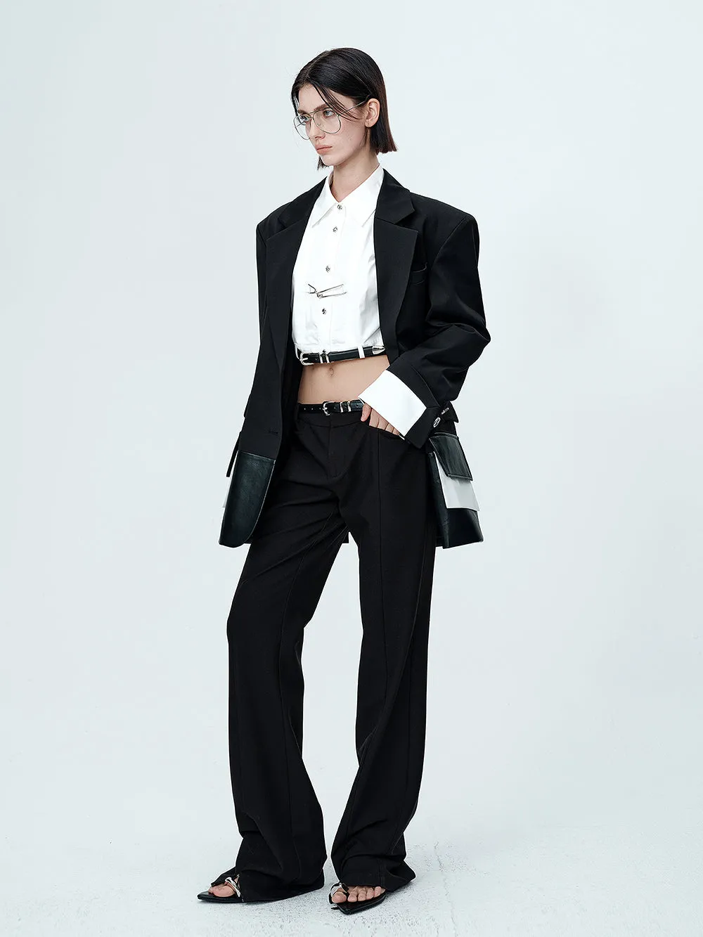 MUKTANK × MODULER Unisex Loose-fitting Wool-blend Blazer sold by Muzkin