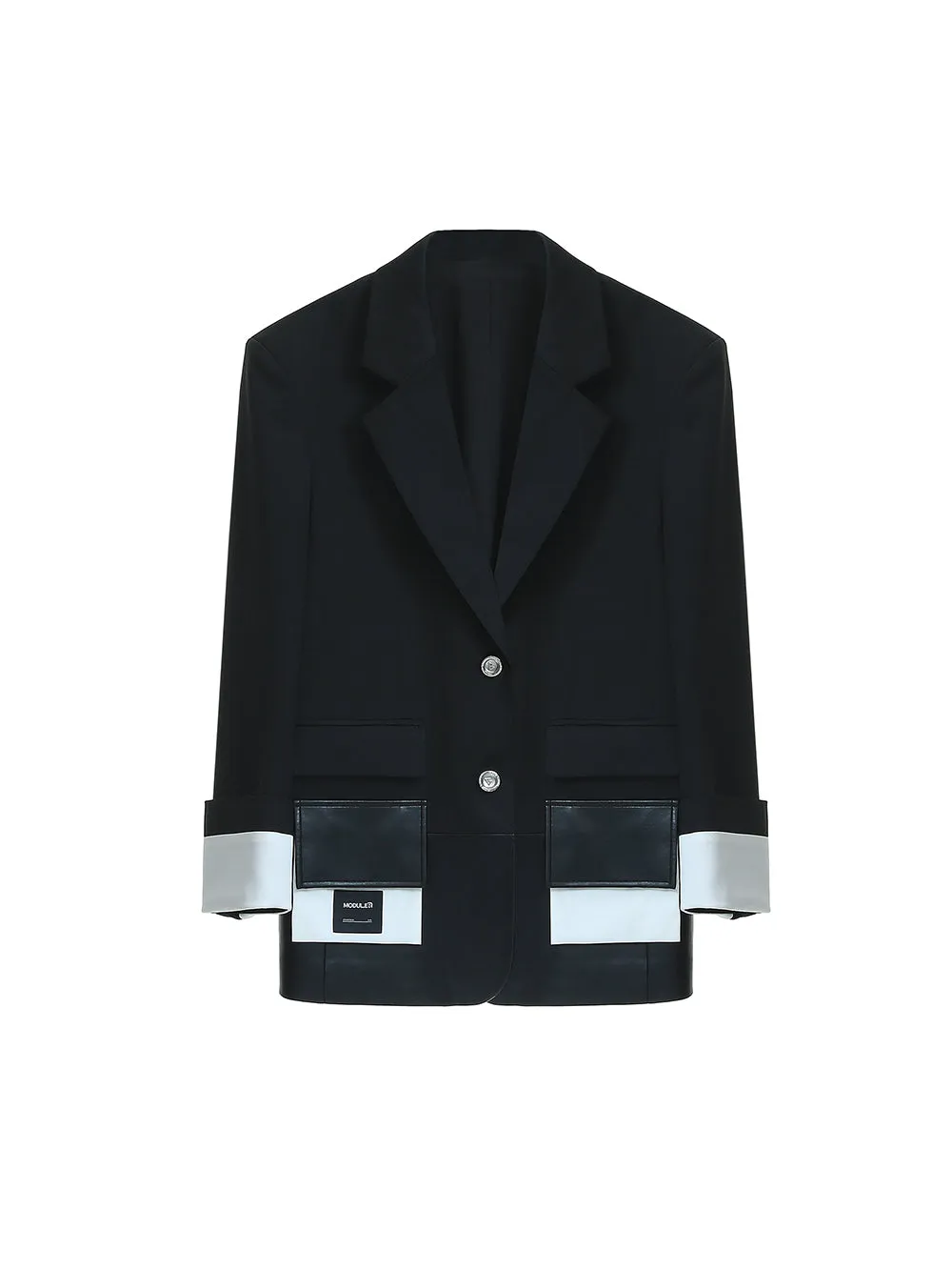 MUKTANK × MODULER Unisex Loose-fitting Wool-blend Blazer sold by Muzkin product image thumbnail 2