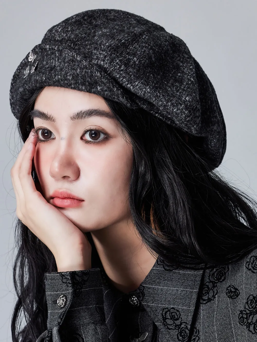 MUKTANK × CUUDICLAB Butterfly Newsboy Cap sold by Muzkin product image thumbnail 2