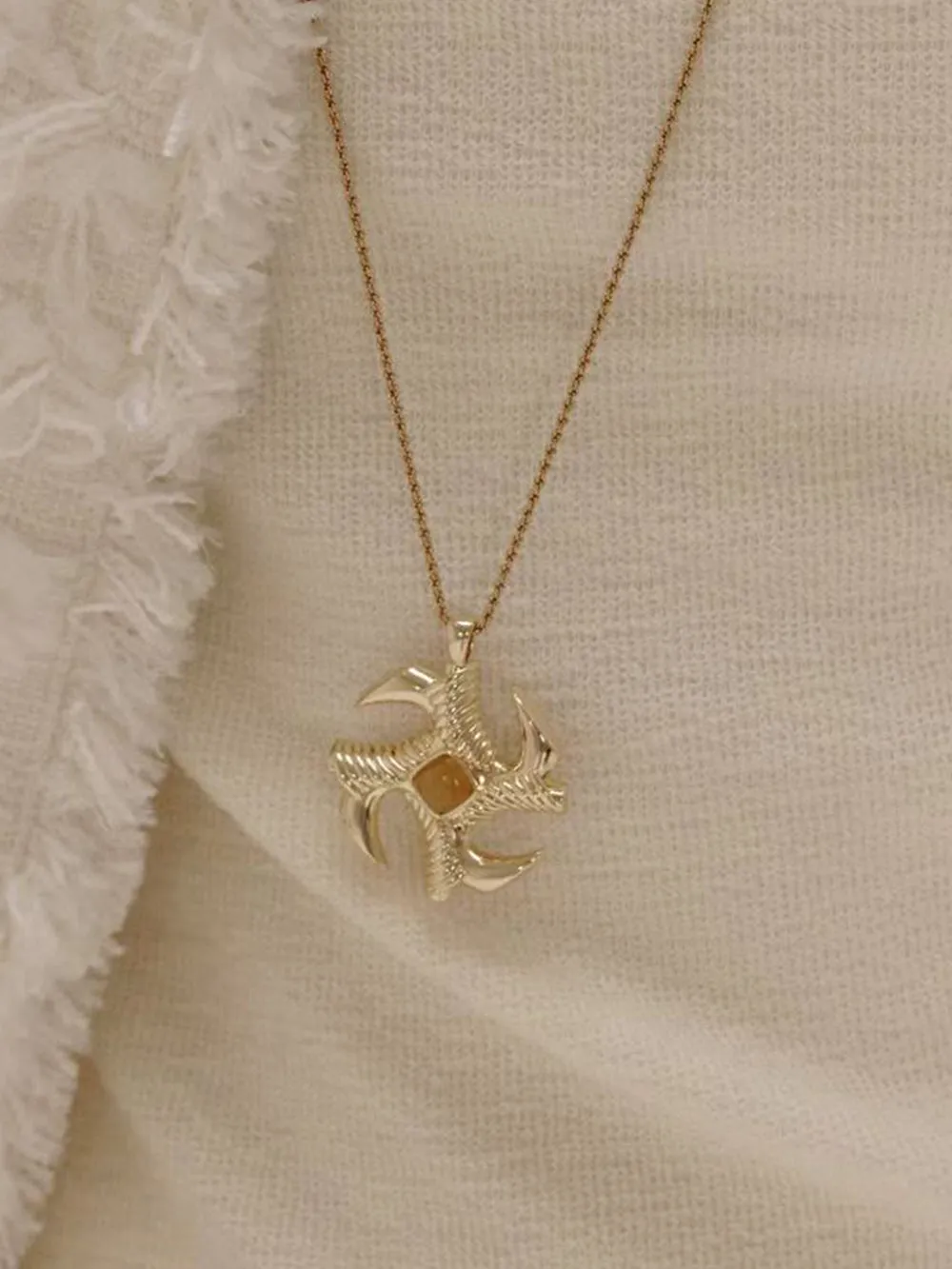 MUKTANK×JUUNNGLE Letter Sweater Chain sold by Muzkin product image thumbnail 4