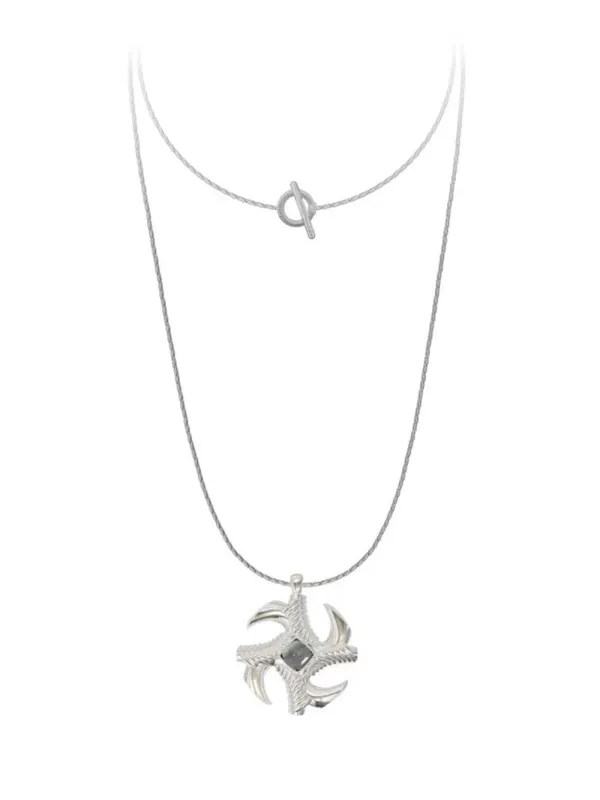 MUKTANK×JUUNNGLE Letter Sweater Chain sold by Muzkin