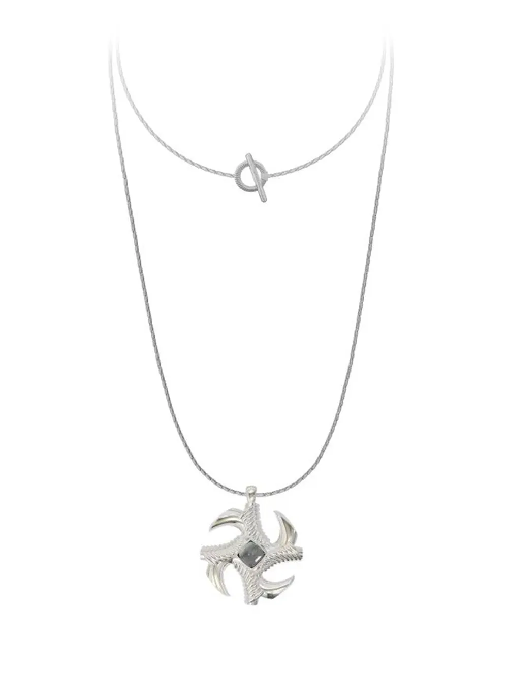 MUKTANK×JUUNNGLE Letter Sweater Chain sold by Muzkin