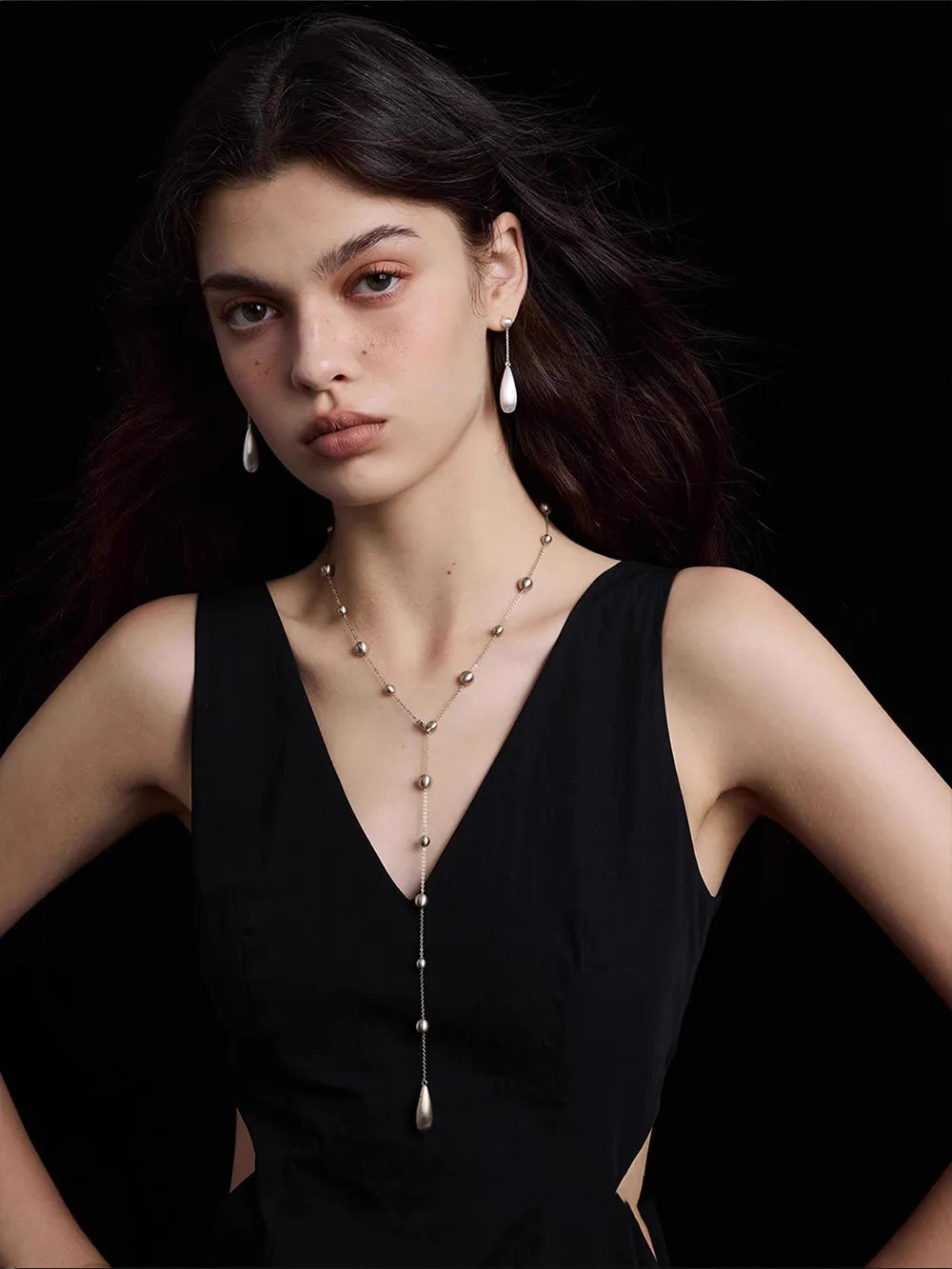 MUKTANK × SUN HUNTER Long Gypsophila Paniculata Water Drop Shaped Y-Chain sold by Muzkin product image thumbnail 2