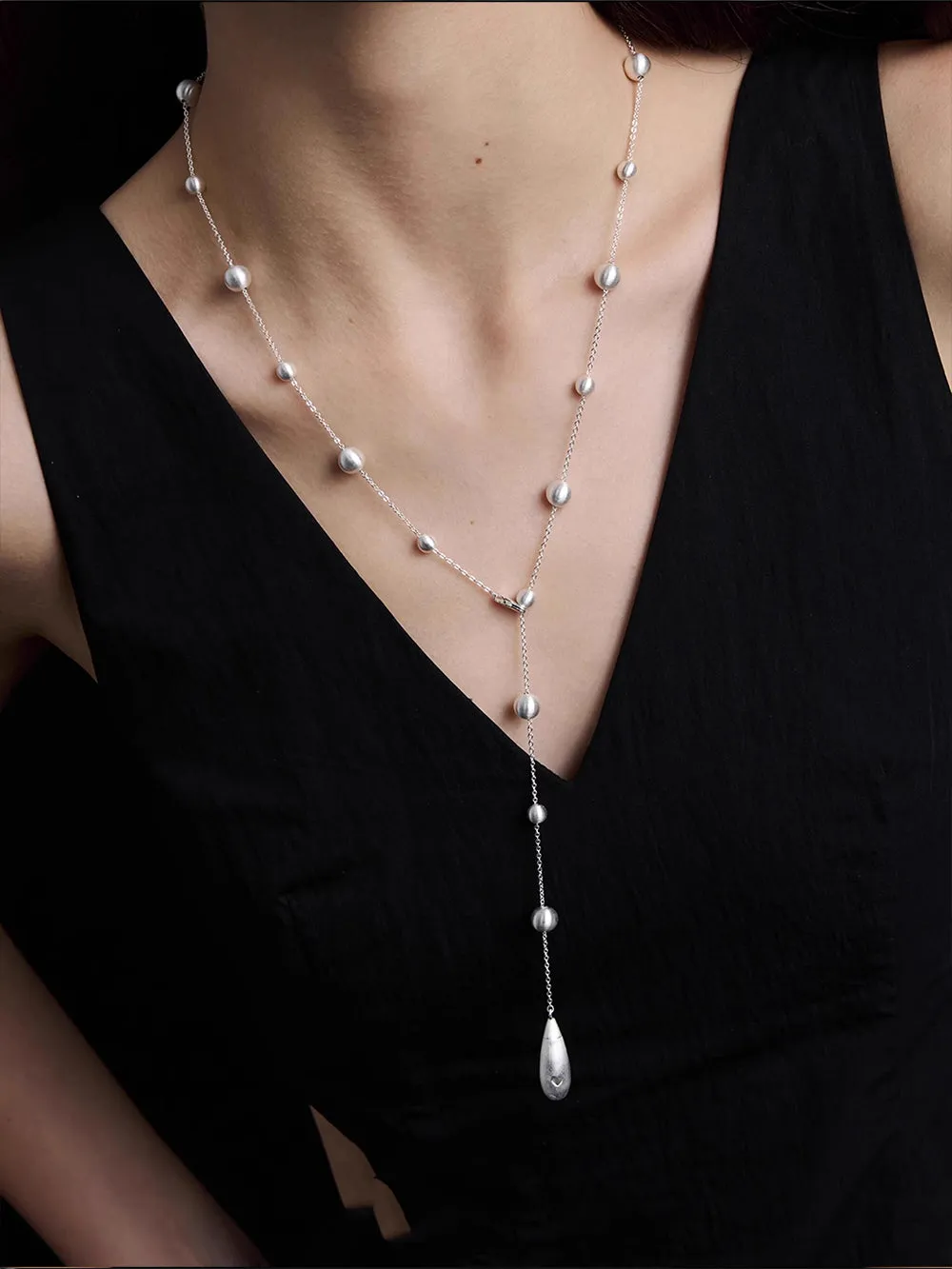 MUKTANK × SUN HUNTER Long Gypsophila Paniculata Water Drop Shaped Y-Chain sold by Muzkin product image thumbnail 3