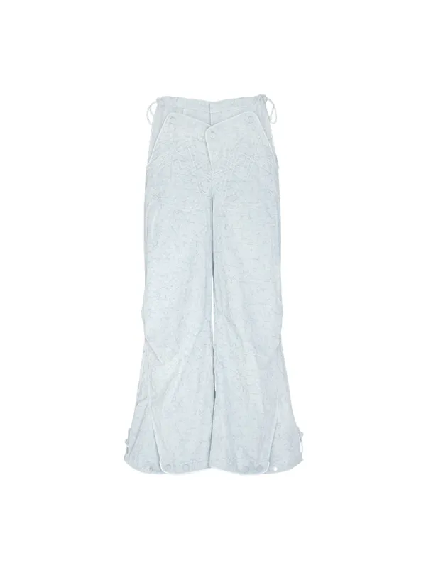 MUKTANK × COOLOTHES Loose Work Paratrooper Pants sold by Muzkin