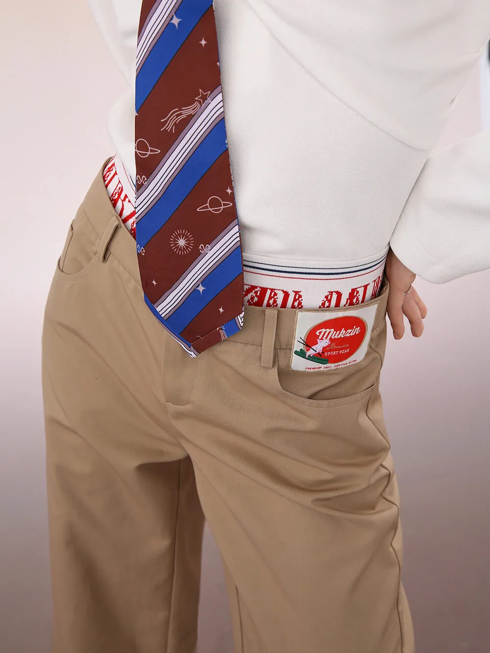 MUKZIN Khaki Straight Leg Lounge Pants sold by Muzkin product image thumbnail 2