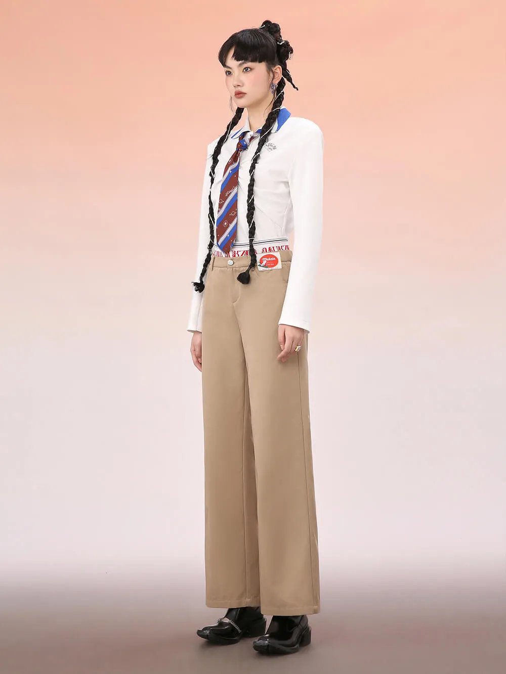 MUKZIN Khaki Straight Leg Lounge Pants sold by Muzkin product image thumbnail 5