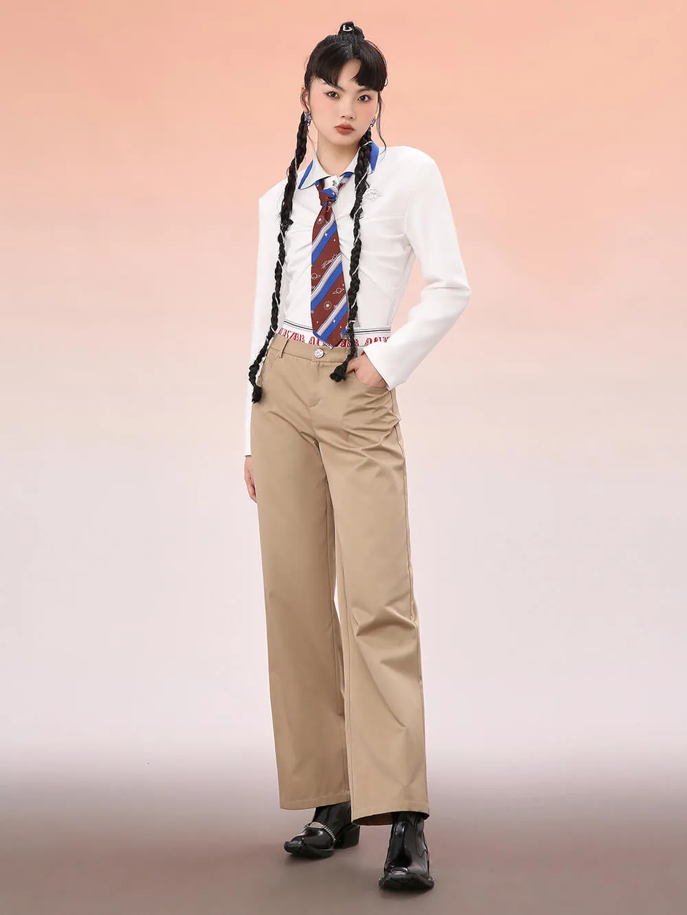 MUKZIN Khaki Straight Leg Lounge Pants sold by Muzkin product image thumbnail 3